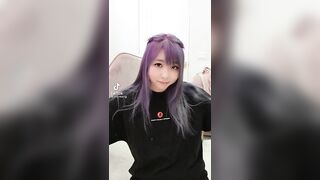 Yvonne being cute on TikTok