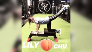 Lily working out