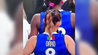 Olympic Games: Alessia Orro, Italian volleyball player, gets a spank #2