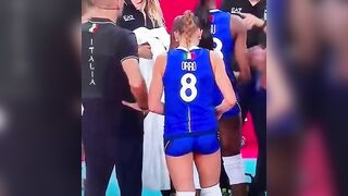 Olympic Games: Alessia Orro, Italian volleyball player, gets a spank #4