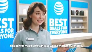 Milana Vayntrub: Milana in the new ATT commercial "Making History" #2