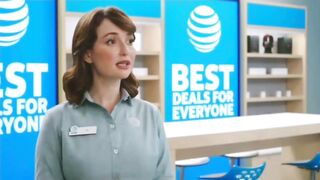 Milana Vayntrub: Milana in the new ATT commercial "Making History" #4