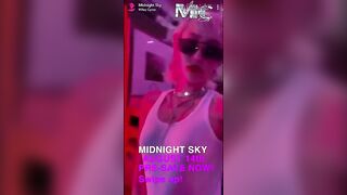 Miley Cyrus: Midnight Sky via Snapchat #2