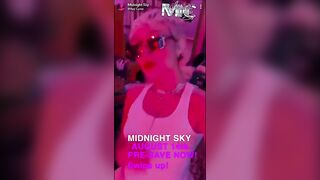 Miley Cyrus: Midnight Sky via Snapchat #4