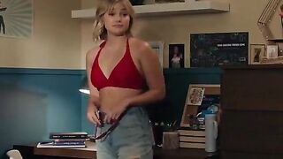 Olivia Holt: Red Bikini Top & Jeans Shorts #2