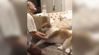 Olivia Holt: Singing to her dog #4