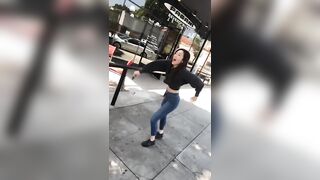 Olivia Sui: Olivia Having fun on the Sidewalk #2