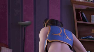 Chun-Li reverse cowgirl animation #4