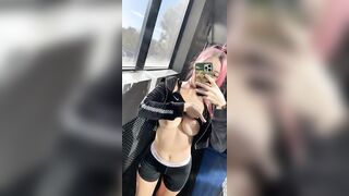 Girl Clothed and Unclothed: Giving the guys at the gym some motivation♥️♥️ #2