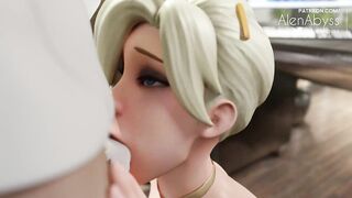 Cum in Mercy's mouth (AlenAbyss) #4