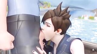 Tracer getting face fucked  (DeniseM) #4