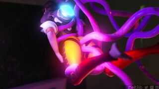 Tracer entangled by tentacles #4