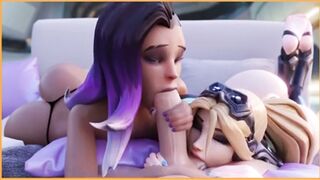 Widow maker and sombra blowjob #3