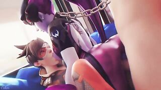 Tracer x Widowmaker tittysuck #1