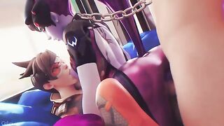 Tracer x Widowmaker tittysuck #4