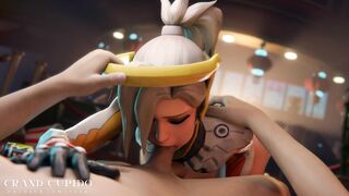 Mercy sucking a big juicy cock #3