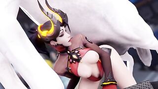 Devil Mercy Wants A Bigger Cock. Stomach Bulge. #3