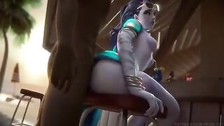 Widowmaker fucked at the beach №2 #1