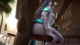 Widowmaker fucked at the beach №2 #3